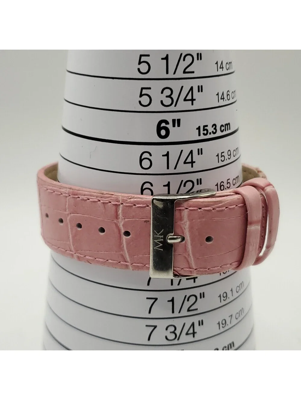 Mary Kay Quartz Rhinestone Bezel Pink Square 28mm Womens Watch New Battery
